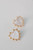 Studded Tortoise Heart Earrings, Gold