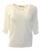 Esqualo Short Sleeve Pointelle Sweater, Off White