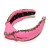 Lele Sadoughi Crystal Trim Knotted Headband, Flamingo 