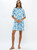 Oliphant Long Sleeve Shirt Dress Mini, Poppy Blue