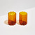 Fazeek Wave Glasses Set of 2, Amber