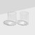 Fazeek Wave Glasses Set of 2, Clear