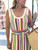 Marie Oliver Crochet Stripe Tank Dress