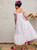 Nimo With Love Jasmine Dress, White Roses Embroidery 