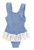 Hunza G Denise Swimsuit, Cornflower