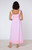 Juliet Dunn Tie Shoulder Dress, Flower Embroidery Neon Pink