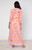 Juliet Dunn 3/4 Sleeve Maxi Dress, Pink Orange Majorelle