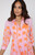 Juliet Dunn 3/4 Sleeve Maxi Dress, Pink Orange Majorelle