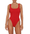 Hunza G Square Neck Swimsuit, Red