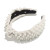 Lele Sadoughi Woven Pearl Knotted Headband, Ivory