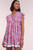 Poupette St Barth Sasha Mini Dress, Pink Kaktus 