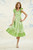 Love the Label Arya Dress, Opaline Green White