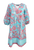La Plage Jordan Dress, Floral Turquoise Coral