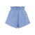 BOTEH La Ponche Paper Bag Shorts, Cornflower