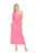 Jade One Shoulder Column Dress, Pink