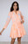 Juliet Dunn Long Sleeve Beach Dress, Majorelle Print Neon Peach
