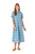 Livro Gibbons Dress, Mumbai Stripe Blue