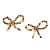 Mini Gold Beaded Statement Bows