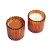 Field + Fleur Candle in Amber Glass 7oz, Fallen Leaves