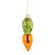 Glass Ornament, Carrot