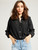 Mille Francesca Top, Black Silk