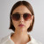 Aire Corvus Sunglasses, Gold Dark Tort