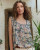 The Great The Victorian Pleat Tank, Indigo Floral