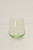 Estelle Stemless Wine Glass Set, Mint Green