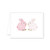 Dogwood Hill Porcelain Bunnies Card, Pink