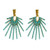 Sunburst Turquoise Drop Earrings