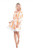 Pranella Dilly Dress, Tangerine & White