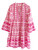 Lola Moroccan Mini Dress, Pink Apple
