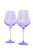 Estelle Colored Stemware Set of 2, Lavender