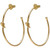 Sheila Fajl Knot Hoop, Gold