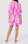 Juliet Dunn Blouson Palladio Print Dress, Fuchsia 