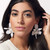 Lele Sadoughi Crystal Lily Earrings, Mother of Pearl 