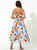 Oliphant Tie Back Tier Maxi, Papaya Yellow