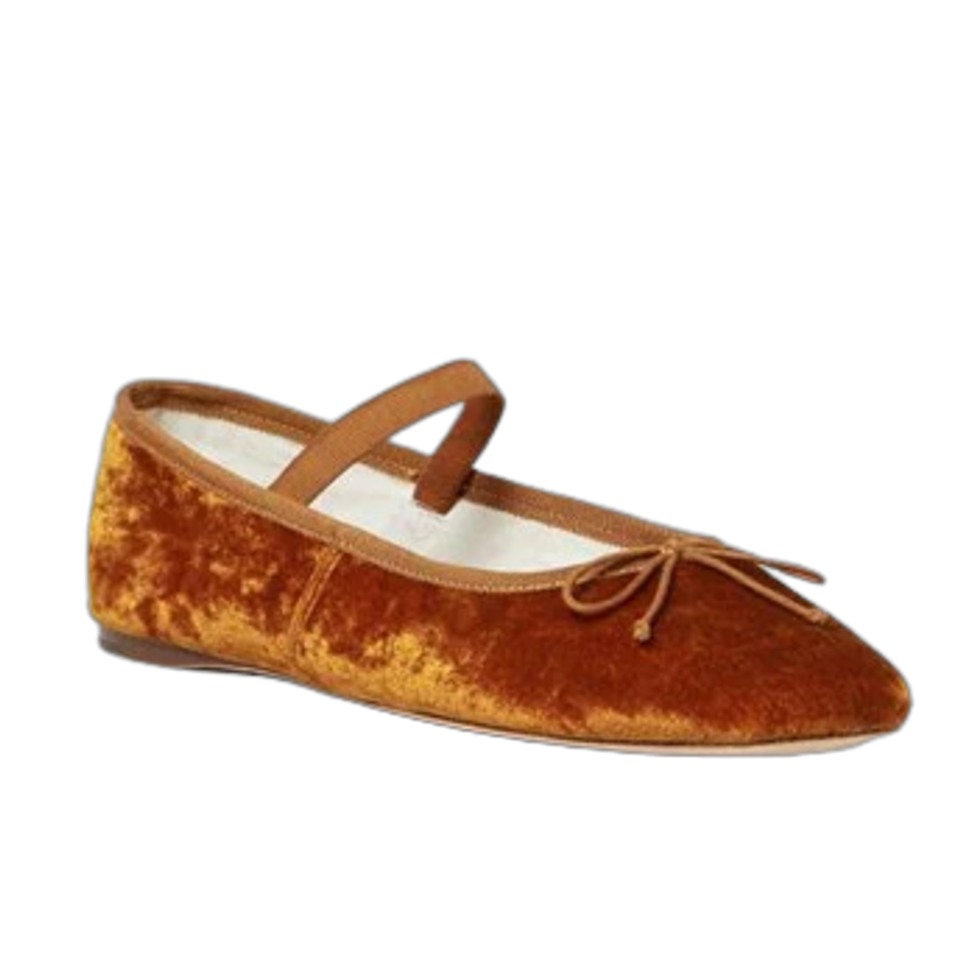 Loeffler Randall Leonie Soft Ballet Flat, Ochre - Monkee's of Mount