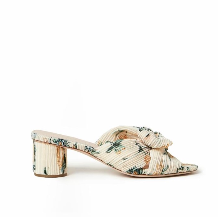 Loeffler Randall Emilia Pleated Knot Mule, Nova Floral