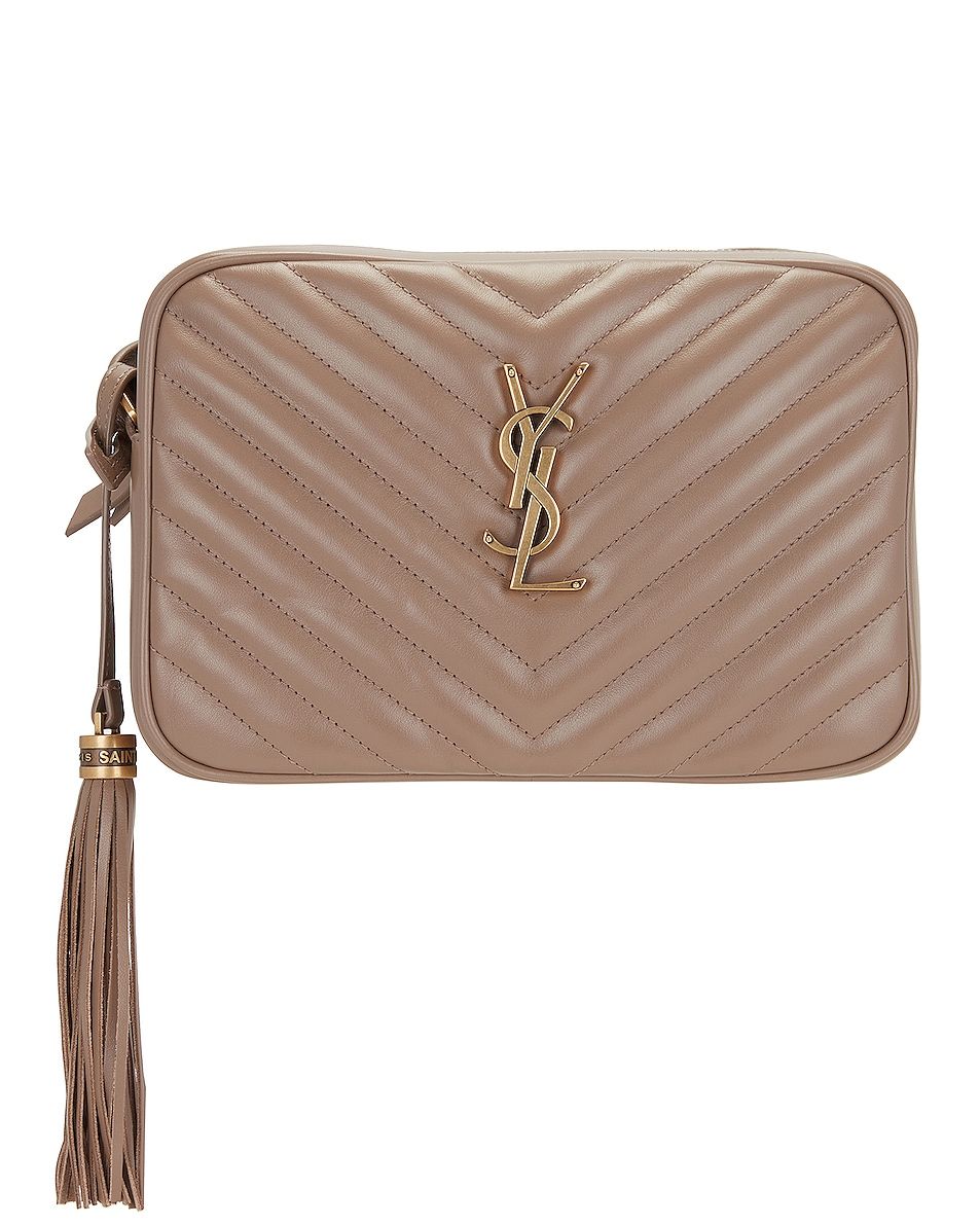 Saint Laurent Lou Camera Bag, Taupe