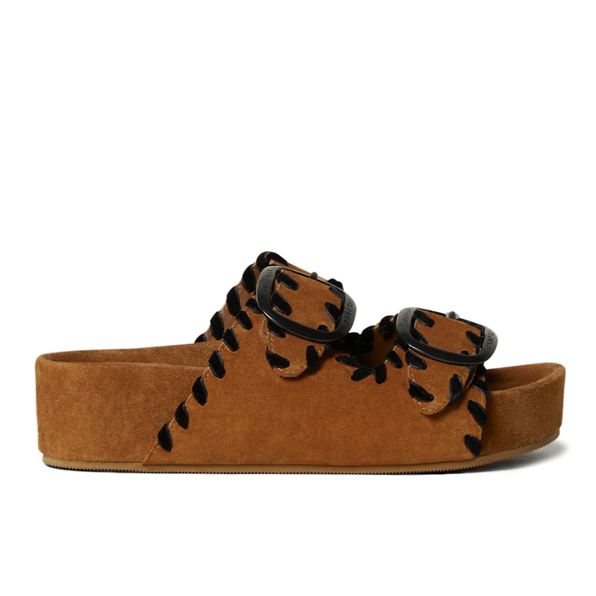 Loeffler Randall Theo Two Band Sandal, Cacao Black