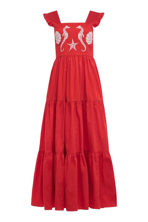 Carolina K Kuna Dress Red Monkee s of Mount Pleasant