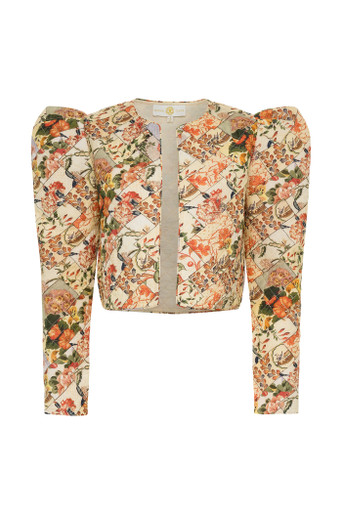 Anna Cate Clare Jacket, Patchwork - Monkee's of Mount Pleasant