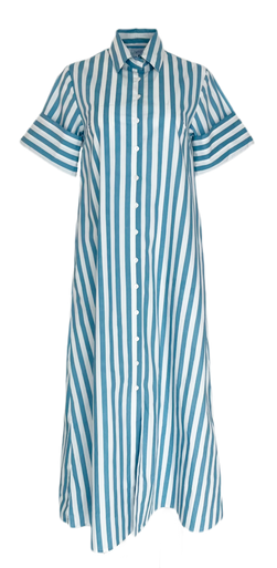 Livro Gibbons Dress, Blue Stripes - Monkee's of Mount Pleasant