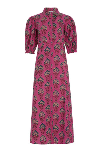 Livro Rosie Shirtdress, Fuschia Batik - Monkee's of Mount Pleasant