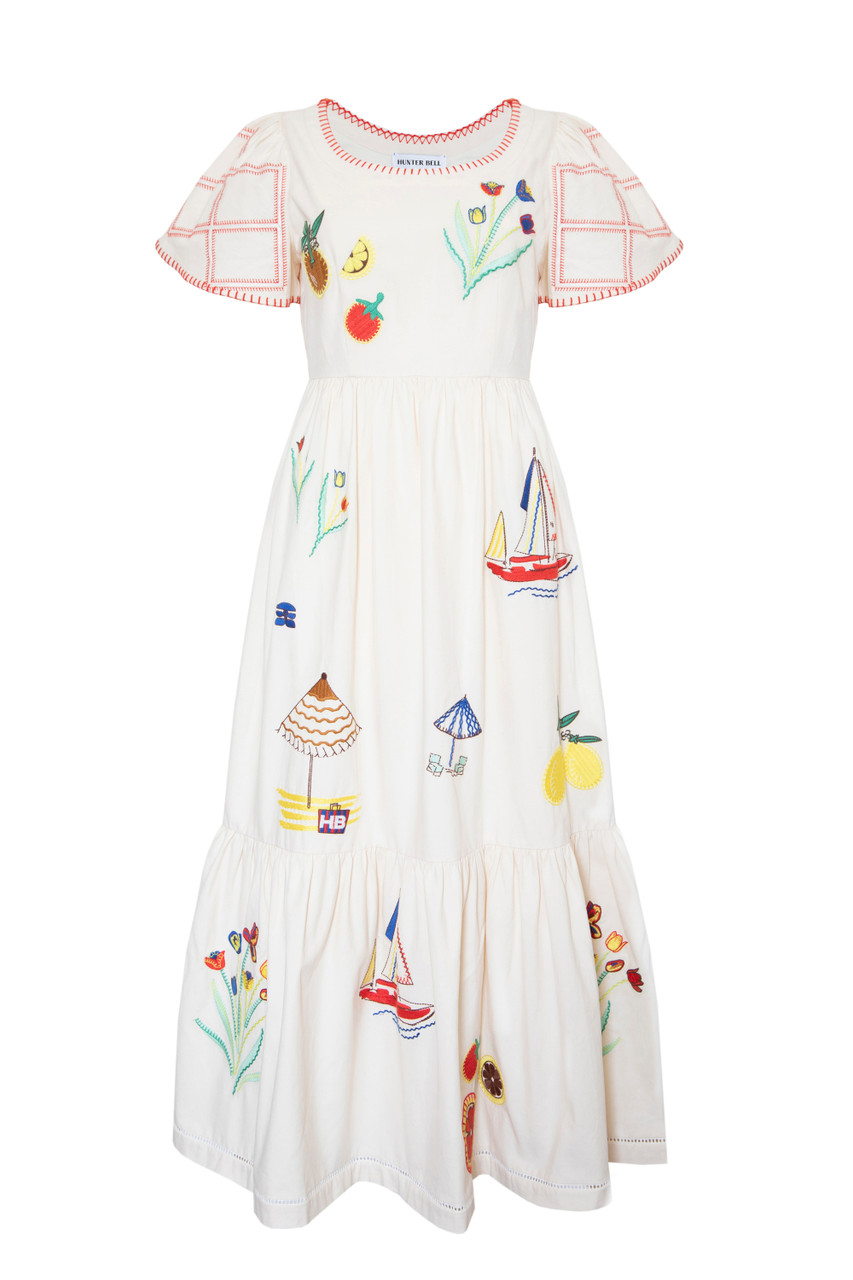 Image of Hunter Bell Marley Dress, Summer Embroidery 