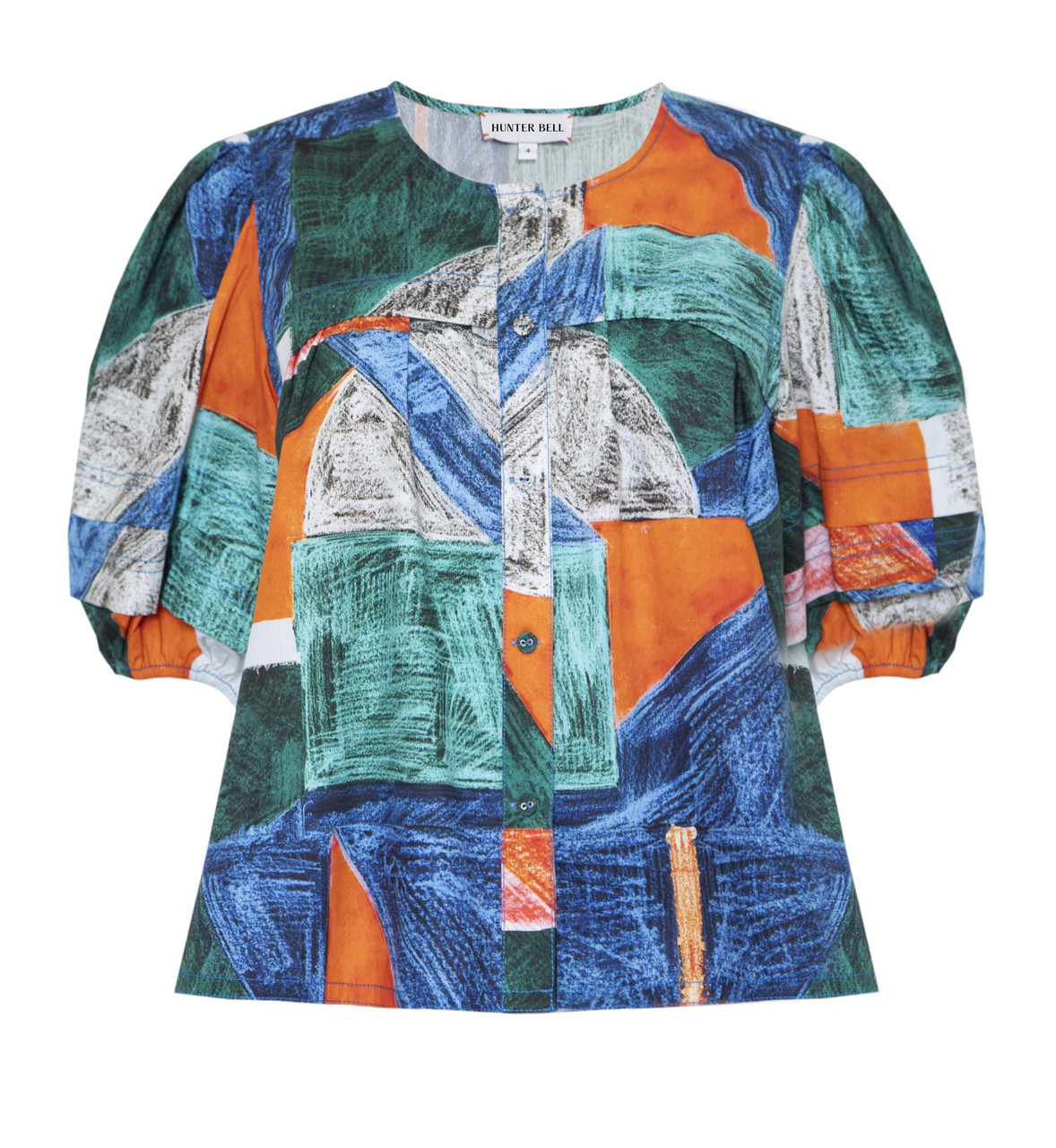 Image of Hunter Bell Leanna Blouse, Mosaic 