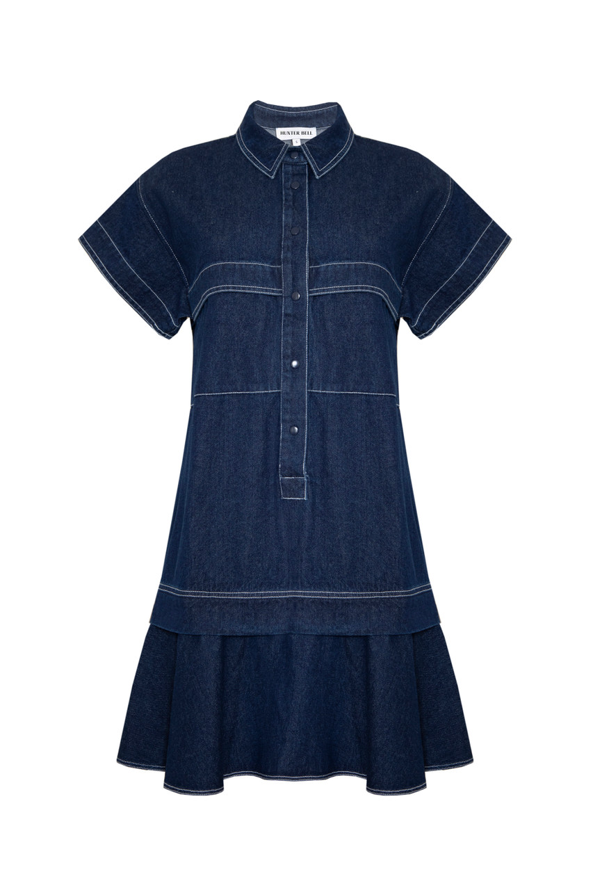 Image of Hunter Bell Addison Dress, Blue Jean