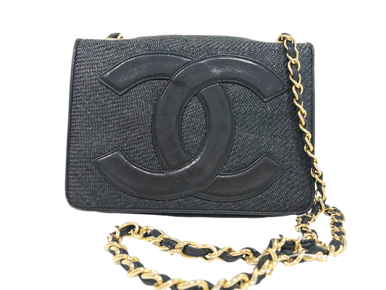 Chanel CC Square Raffia Handbag