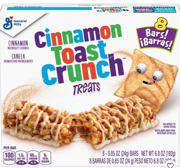 Cinnamon Toast Crunch Breakfast Cereal Bars - 8ct